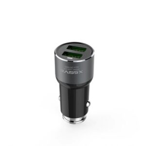 XSSIVE C30C DUO CAR ADAPTER+TYPE-C CABLE 3.6A - BLACK