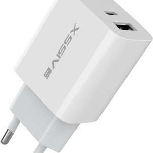 XSSIVE PD 20W/QC18W DUAL PORT WALL CHARGER XSS-AC64NW - WHITE