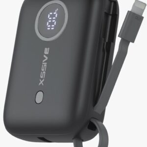 XSSIVE POWER BANK INCL. CABLE PD+QC3.0 9600 MILLIAMPERE-HOUR XSS- PB33L - BLACK