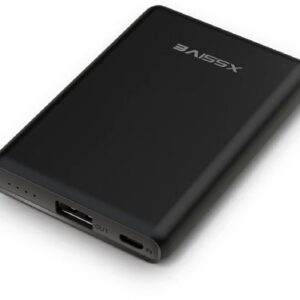 XSSIVE PREMIUM MINI POWER BANK FIVE THOUSAND MILLIAMPERE-HOUR XSS - PB30 - BLACK