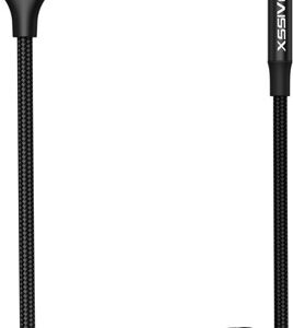 XSSIVE STRETCHABLE USB-C TO AUX 3.5MM 1.5M. XSS-C3.5SBR - BLACK