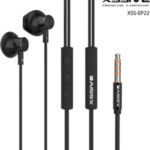 XSSIVE STEREO HEADPHONES 3.5MM XSS-EP22 - BLACK