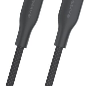 XSSIVE TPE BRAIDED CABLE 27W USB-C TO 8-PIN 30CM XSS-TPEBR30CL - BLACK