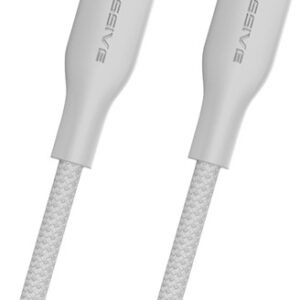XSSIVE TPE BRAIDED CABLE 65W USB-C TO USB-C 30CM XSS-TPEBR30CC - WHITE