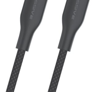 XSSIVE TPE BRAIDED CABLE 65W USB-C TO USB-C 30CM XSS-TPEBR30CC - BLACK