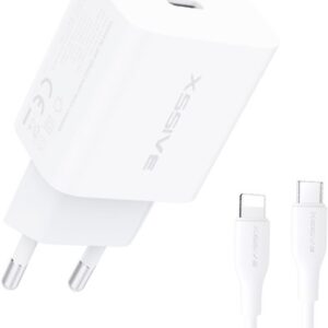 XSS-AC65NW CL 20W PD CHARGER + C-L CABLE - WHITE