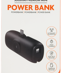 XSSIVE PREMIUM MINI POWERBANK FOR IWATCH & USB-C WITH IPHONE CABLE 5000MAH XSS-PB41C BLACK