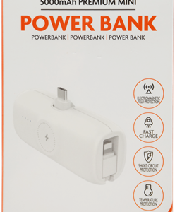 XSSIVE PREMIUM MINI POWERBANK FOR IWATCH & USB-C WITH IPHONE CABLE 5000MAH XSS PB41C WHITE