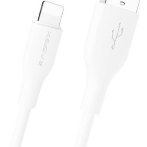 XSSIVE TPE BRAIDED SERIES USB TO 8 PIN CABLE 2M XSS-TPEBR2ML FOR IPHONE - WHITE
