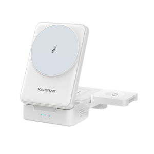 XSSIVE 3IN1 MAGNETIC INDUCTION WIRELESS CHARGER XSS-STAND12W- WHITE