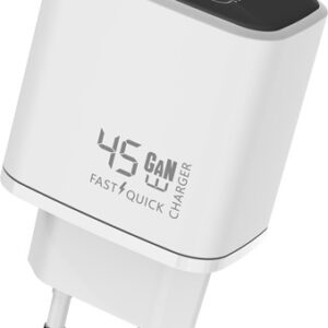 XSSIVE GAN QUICK CHARGER 45W PD XSS-AC73 - WHITE