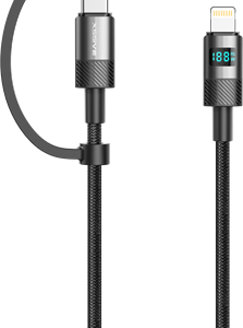 XSSIVE 2IN1 PD FAST CHARGING CABLE XSS-LCA-1.2M