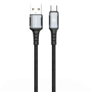 XSSIVE BRAIDED USB-A TO MICRO CABLE 1M XSS-BR-AM-B-1M - BLACK