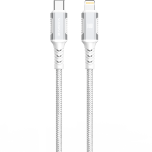 XSSIVE BRAIDED USB-C TO 8-PIN CABLE 1M XSS-BR-CL-W-1M - WHITE