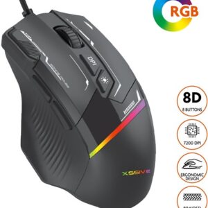 XSSIVE WIRED GAMING MOUSE XSS-GMS01