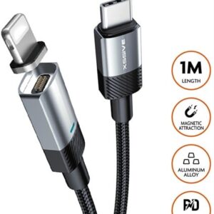 XSSIVE 30W MAGNETIC CABLE FOR USB-C TO 8-PIN XSS-MCS03 CL