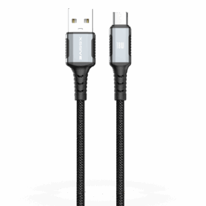 XSSIVE BRAIDED 18W USB-A TO MICRO CABLE XSS-BR-AM-B 2M - BLACK
