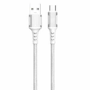 XSSIVE BRAIDED 18W USB-A TO MICRO CABLE XSS-BR-AM-W 2M - WHITE