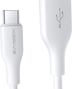 XSSIVE BRAIDED 18W USB-A TO USB-C CABLE XSS-BR-AC-W 2M - WHITE