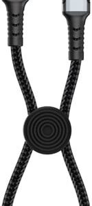 XSSIVE BRAIDED CABLE 60W USB-C TO USB-C XSS-BR-CC-B-30CM - BLACK