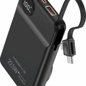 XSSIVE MAGNETIC WIRELESS POWERBANK INCL. CABLE 10,000MAH XSS-PB39B - BLACK