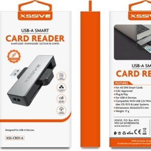 XSSIVE USB-A SMART CARD READER XSS-CR01-A ( BELGIUM )