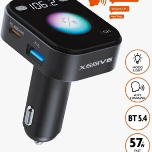 XSSIVE 45W WIRELESS FM CAR KIT+ MUSIC PLAYER XSS-FM16