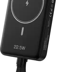 XSSIVE MAGNETIC WIRELESS POWERBANK WITH CABLE 10,000 MAH XS-PB51B - BLACK