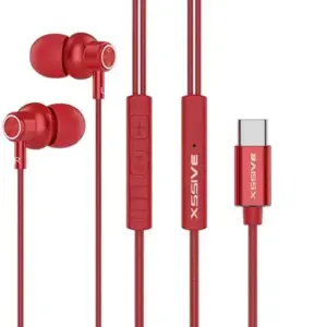 XSSIVE STEREO IN-EAR EARPHONES TYPE-C RED XSS-EP25R
