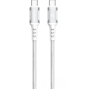 XSSIVE BRAIDED 60W USB-C TO USB-C CABLE XSS-BR-CC-W 3M - WHITE