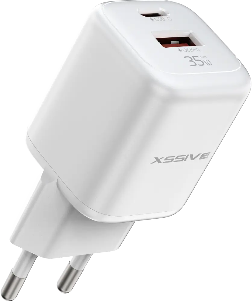 XSSIVE 35W MINI USB-C+USB-A GAN FAST CHARGER XSS-AC31