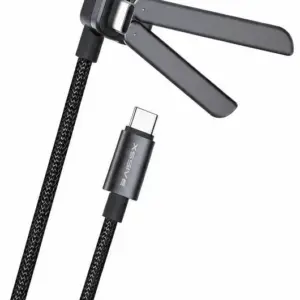 XSSIVE 240W CHARGING USB-C TO USB-C CABLE WITH STAND XSS-STCC-1M