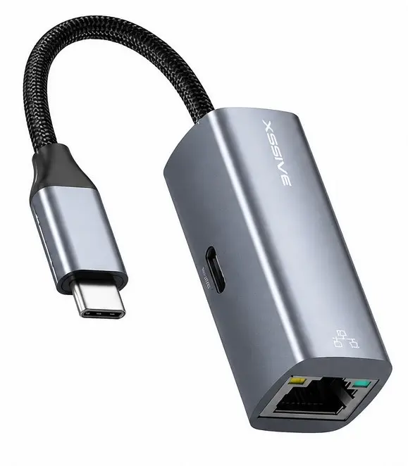 XSSIVE 2IN1 USB-C RJ45 LAN ADAPTER XSS-HUB21