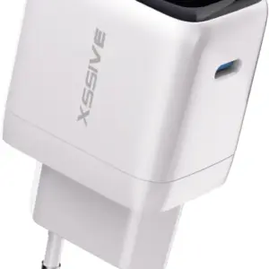 XSSIVE 45W PD GAN FAST CHARGER WITH SMART DISPLAY XSS-AC87 - WHITE