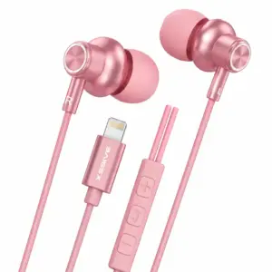 XSSIVE 8-PIN IN-EAR STEREO EARPHONES FOR IPHONE XSS-EP26P - PINK