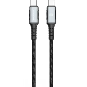 XSSIVE BRAIDED 100W USB-C TO USB-C CABLE 3M XSS-BR-CC-B-3M - BLACK