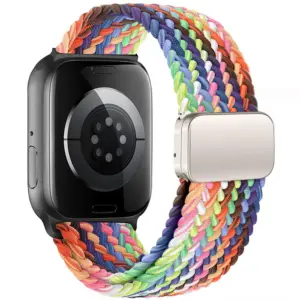 XSSIVE BRAIDED STRETCH WATCH STRAP FOR iWATCH 38/40/41/42MM - RAINBOW
