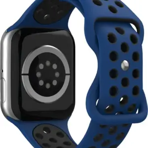 XSSIVE HONEYCOMB SILICONE WATCH STRAP FOR iWATCH 44/45/46/49MM - BLUE