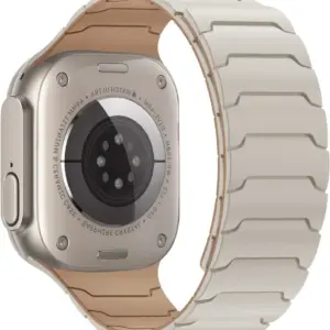 XSSIVE MAGNETIC SILICONE WATCH STRAP FOR iWATCH 44/45/46/49MM - BEIGE