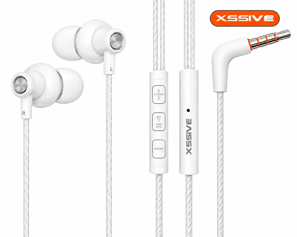XSSIVE STEREO HEADPHONES 3.5MM XSS-EP23W – WHITE