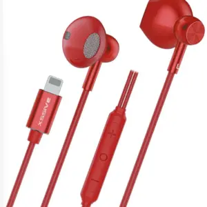 XSSIVE STEREO EARPHONES FOR IPHONE XSS-EP24R - RED